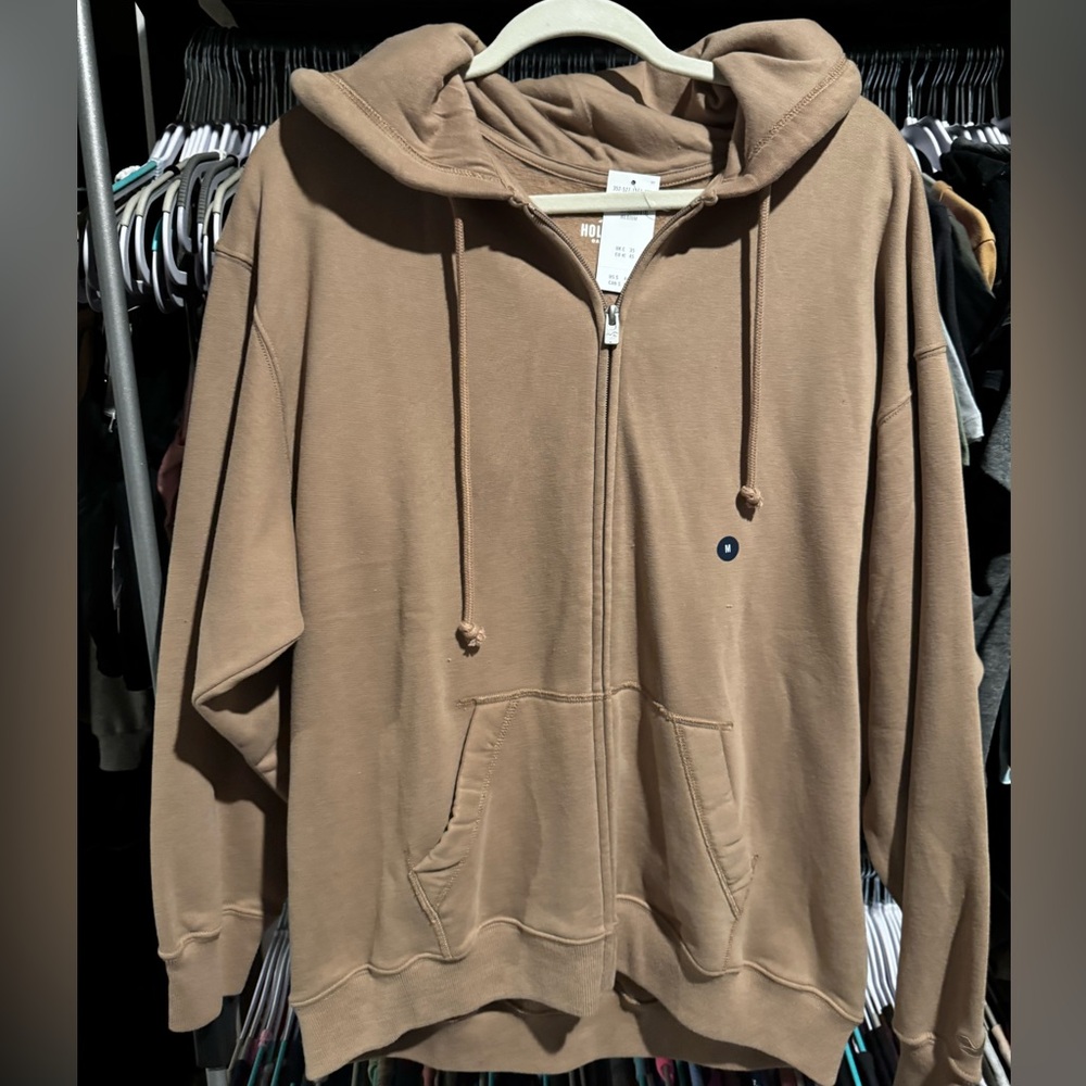 NWT Relaxed Hollister Zip up Hoodie Medium